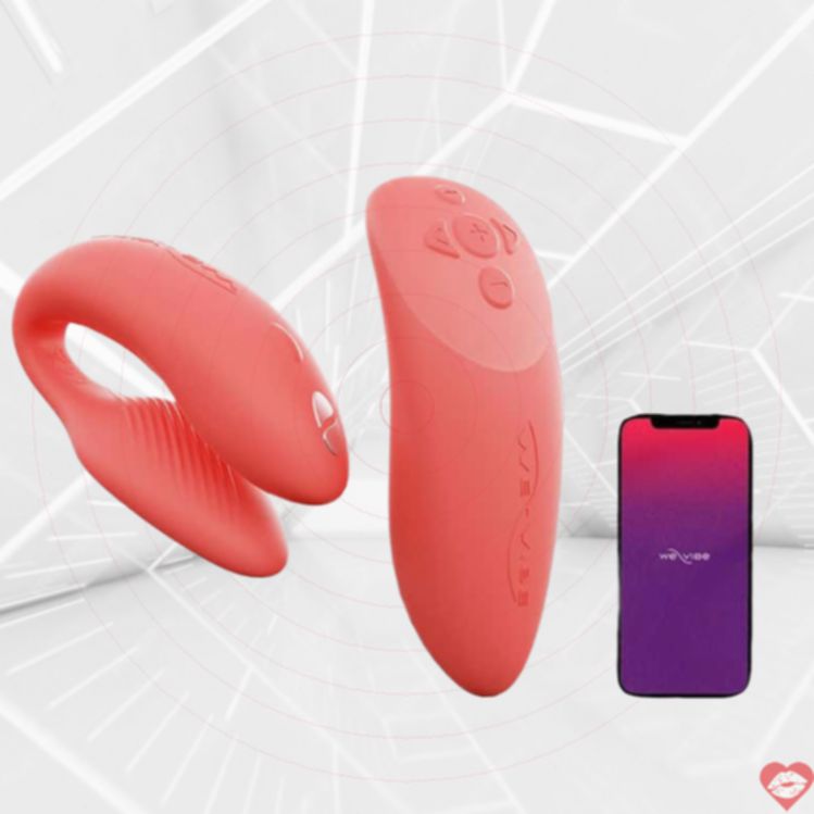 We-Vibe Chorus Couples Vibrator Coral Remote App