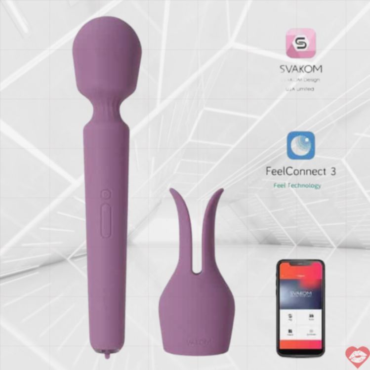 Svakom Emma Neo 2 massager nóng app tím 29cm mạnh mẽ