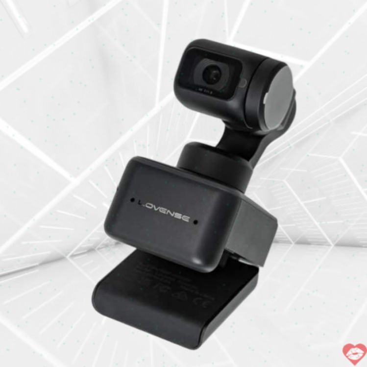 Lovense Webcam 4K Đen Stream Nét Chuyên Nghiệp 