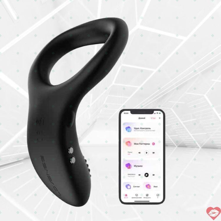 Lovense Diamo Vòng Rung Đen Điều Khiển Xa