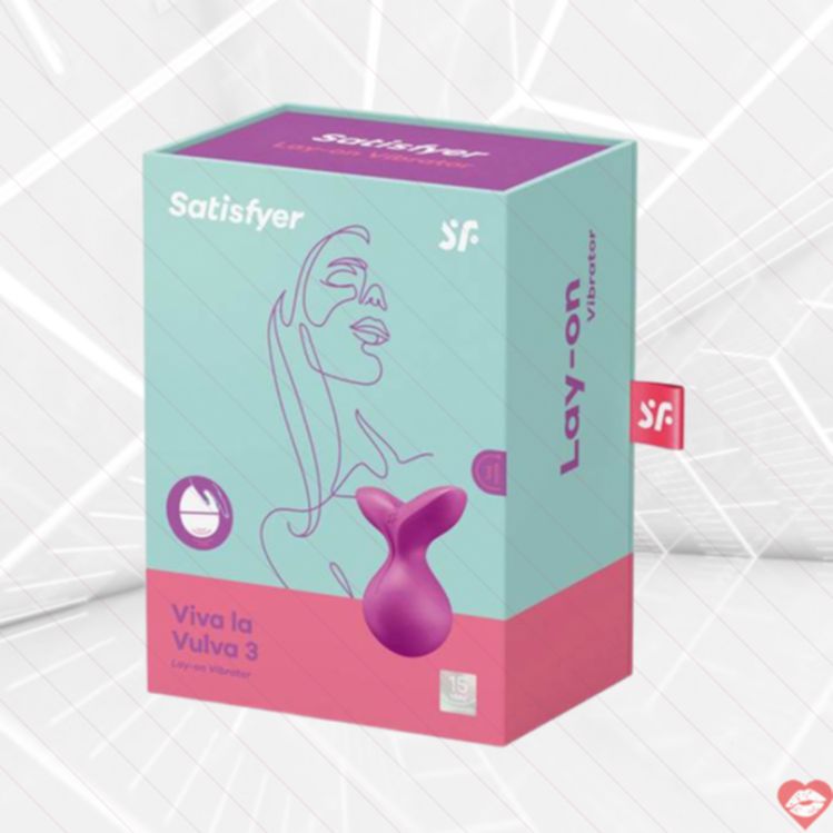 Satisfyer Viva La Vulva 3 fuchsia mint lay-on clitoris