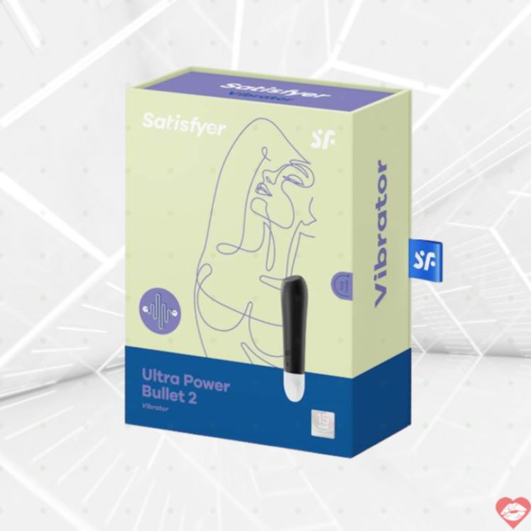 Satisfyer Ultra Power Bullet 2 tím đen rung mạnh tip dẹt hot spot