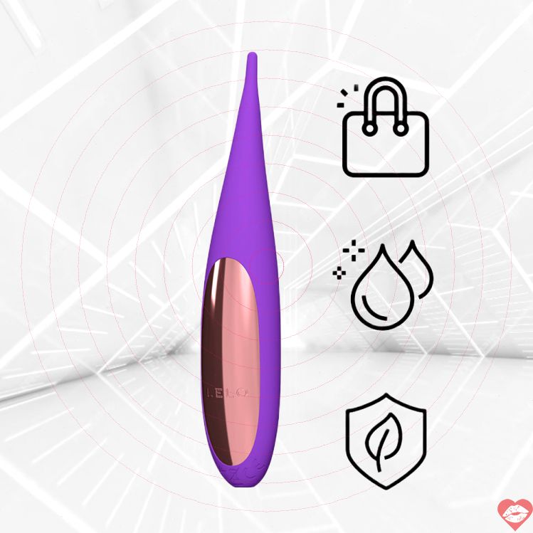 Lelo DOT du lịch vibrator âm vật tím nhỏ gọn