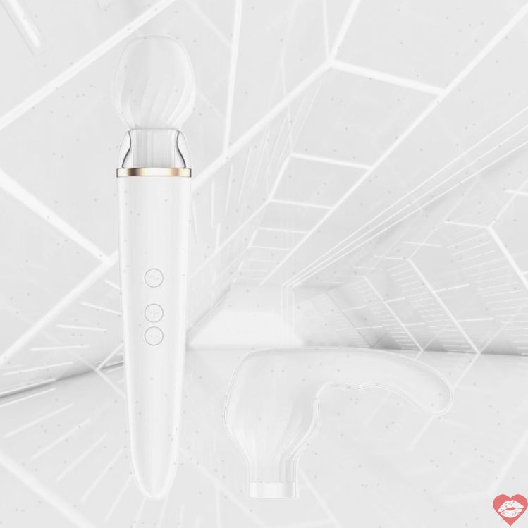 Satisfyer Double Wand-er APP Trắng Điều Khiển Xa 27cm
