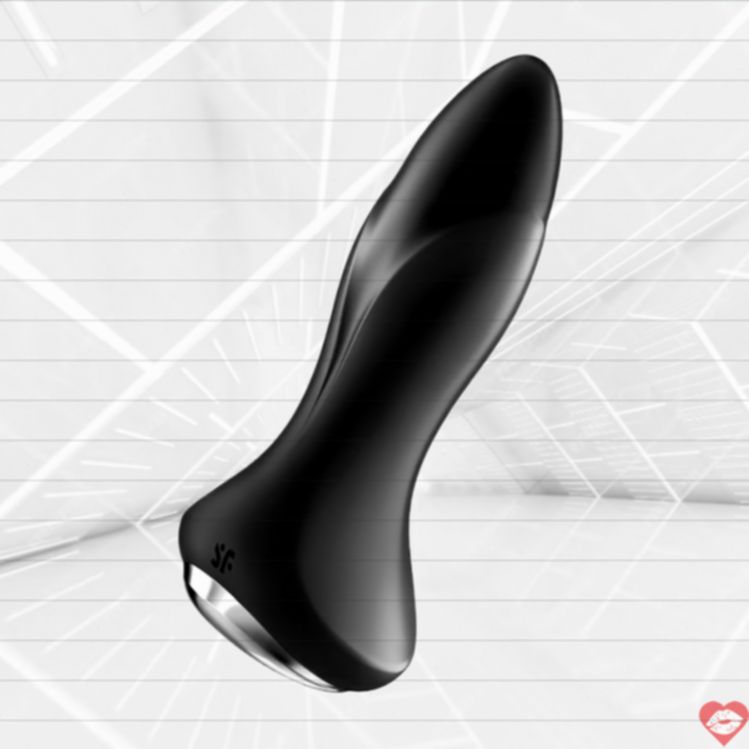 Satisfyer Plug Đít App Xoay Rung Đen Siêu Mạnh