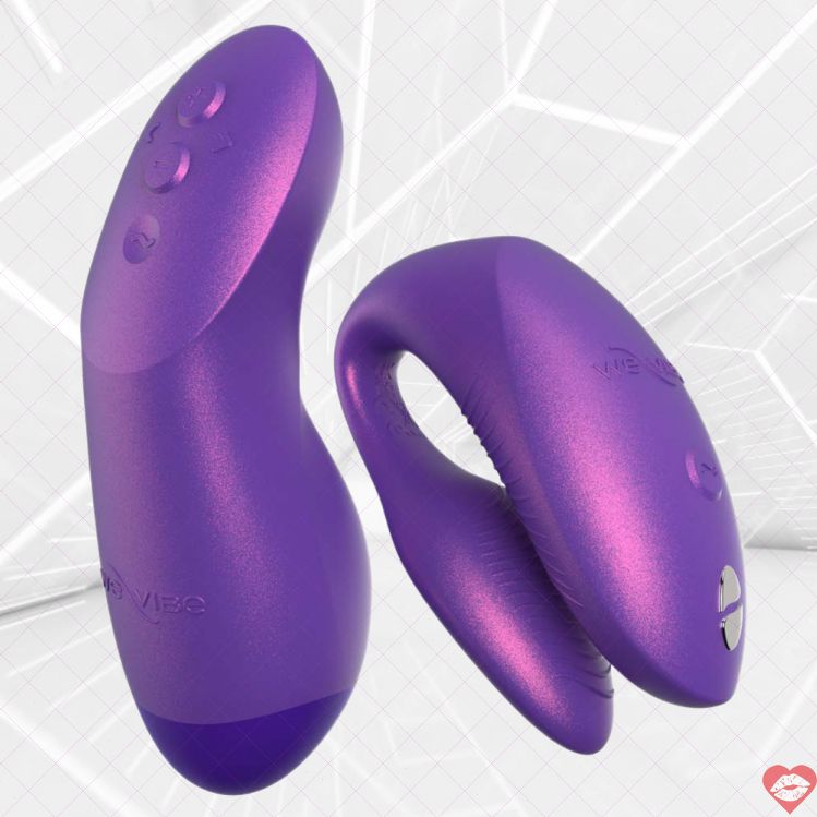 We-Vibe Chorus Pro tím app rung sóng đôi sâu 8cm