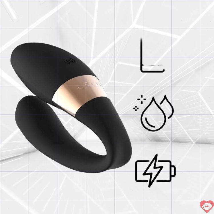 Lelo Tiani Harmony app đôi rung đen silicone