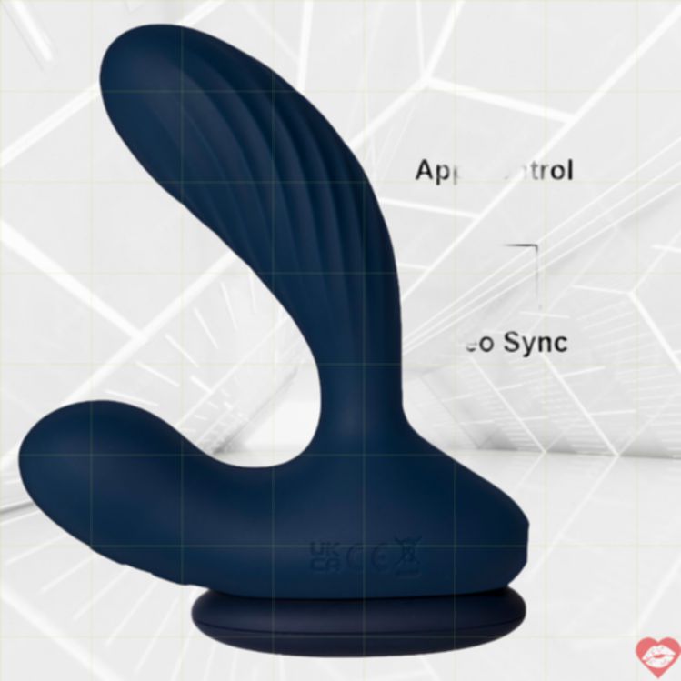 SVAKOM Vick Neo 2 Prostate Hâm Nóng Xoay 10cm Xanh