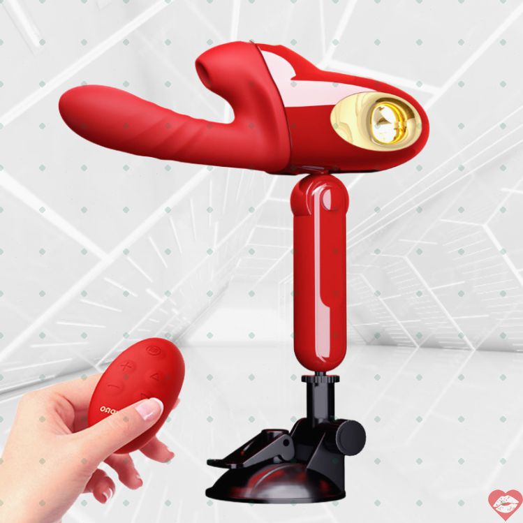 Leten máy dildo đẩy sưởi hút rung tự do 37mm