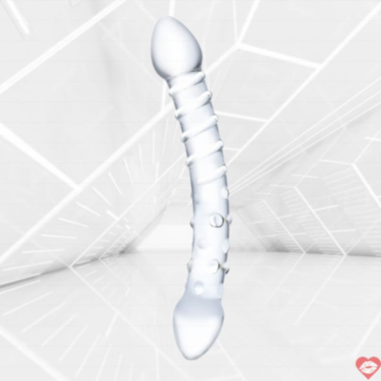 Glas Double Trouble Kính Song Đầu G-Spot Nhân Đôi 