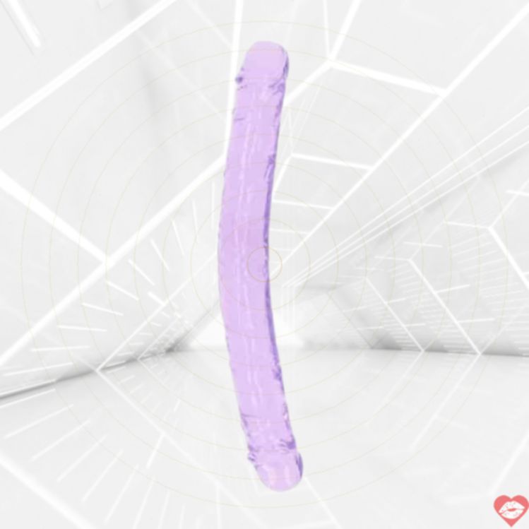 Double Dildo Shots 34cm Tím Chia Sẻ Mãnh Liệt 