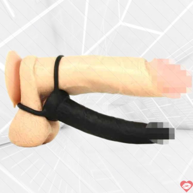 CalExotics Double Rider Đen 14cm Đôi Thâm Nhập Phê 
