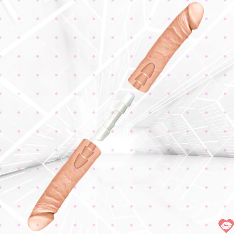 Double Dildo Doc Johnson 40cm Đôi Mềm Mại Chia Sẻ 