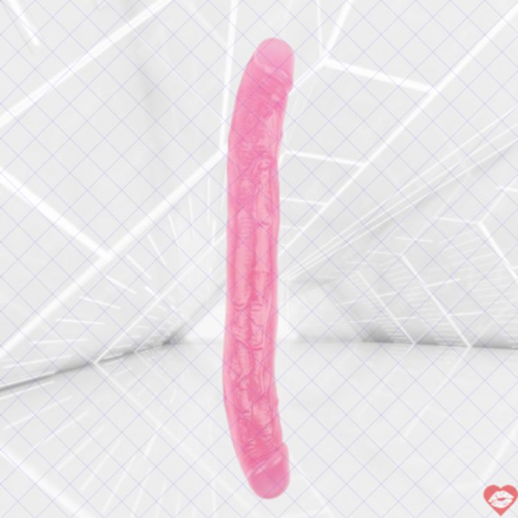 Chisa Double Dildo 32.5cm Hồng PVC Dài Thích Nữ 