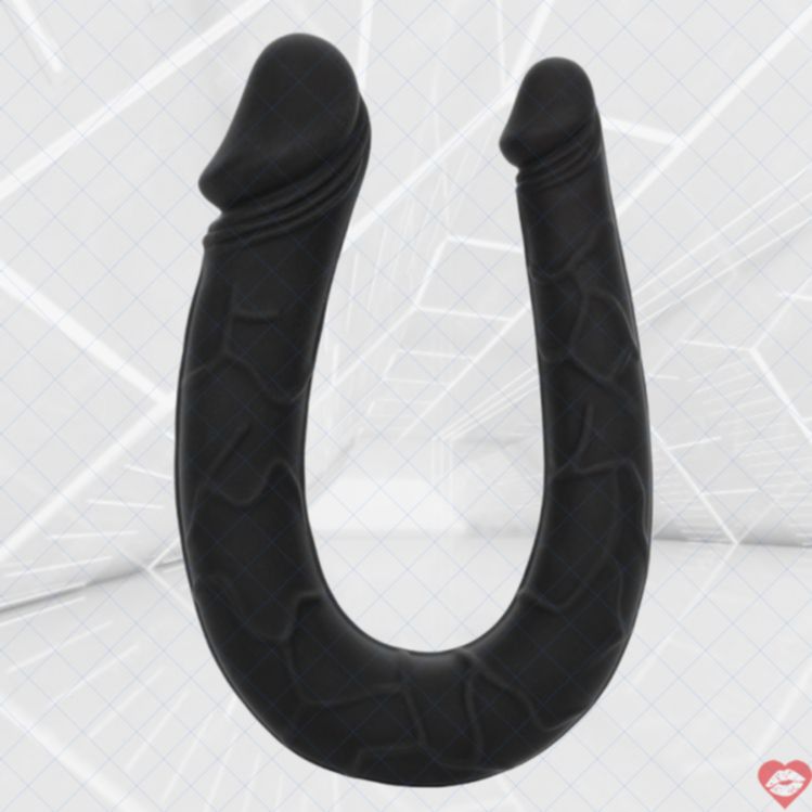 CEN Boundless AC/DC Dildo Kép Đen 34cm Silicone Đỉnh Cao 