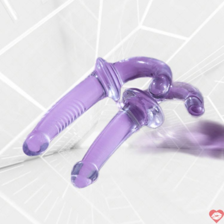Crystal Strapless Dildo 7 Inch Kính Không Dây Siêu Thực 
