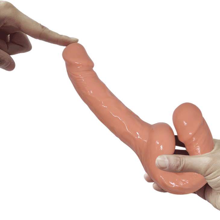Strapless Dildo Lesbian Thực Tế Da Tự Nhiên Đôi Lứa 