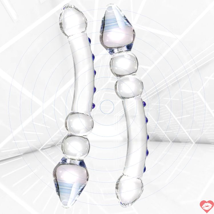 Glass Dildo Đôi Mông 20cm Trơn Bền Vạn Năng 
