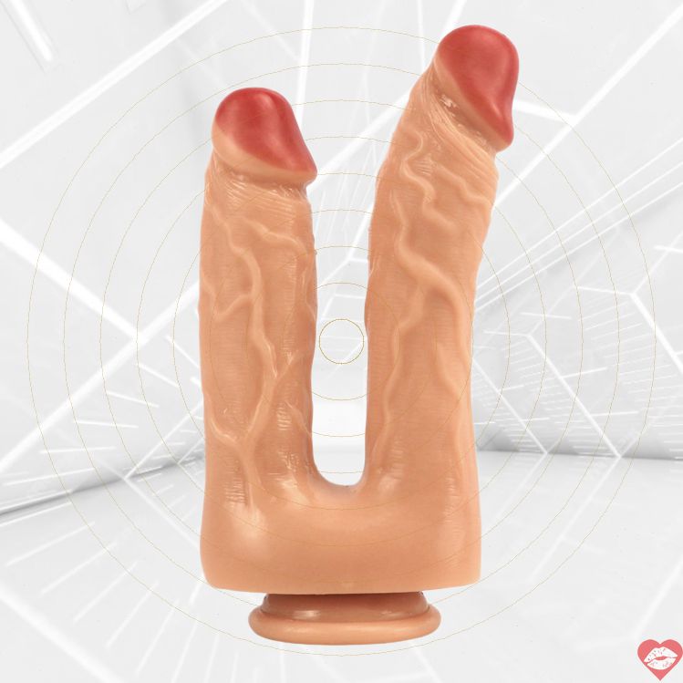 Dildo Đôi Silicon Mềm 21cm Thực Tế Đẹp Siêu Đẹp 