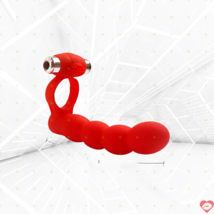 Cock Ring Vibrating Strapon Đâm Đôi Rung Đa Năng 
