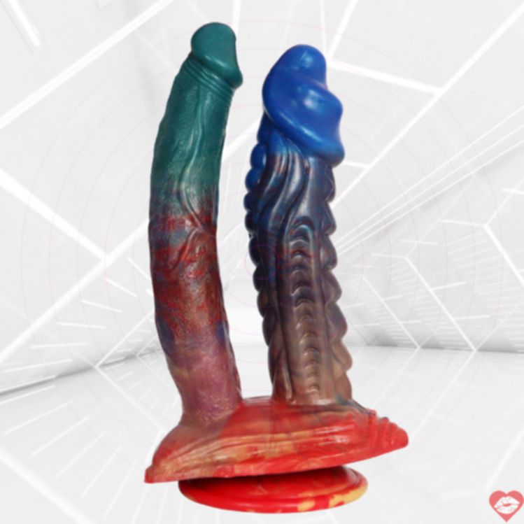 Dildo quái vật 23cm đâm đôi fantasy đa năng cực mạnh[baocaosuhp]​ 