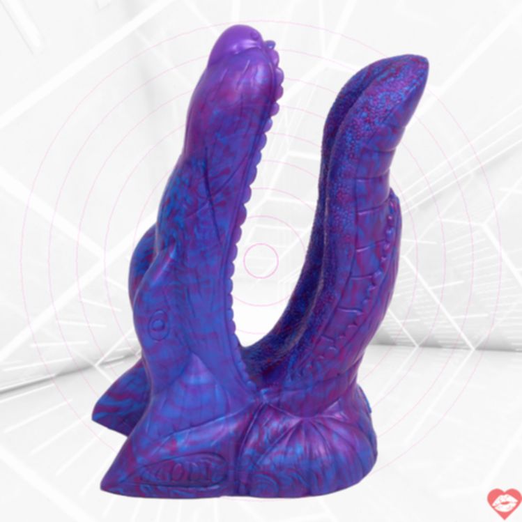 Double penetration Blue Monster 7.8 inch kép khủng sướng đôi 