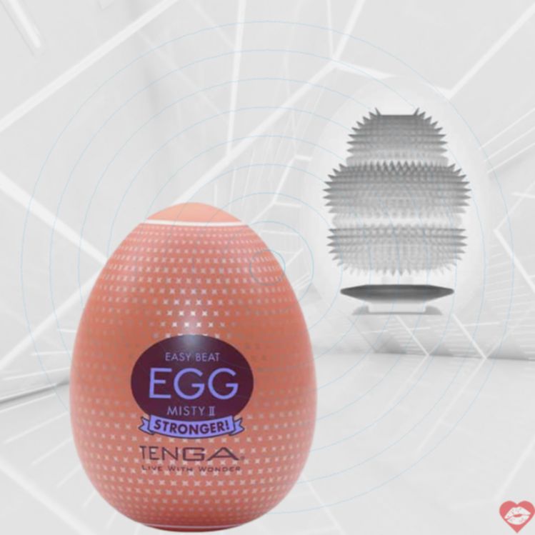 Tenga Egg Hard-Boiled Misty II trắng compact