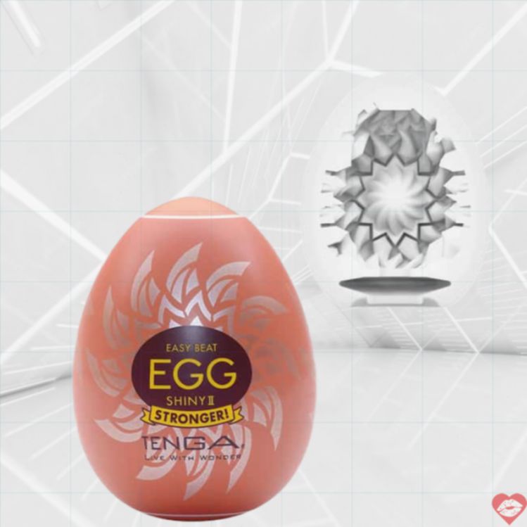Tenga Egg Hard-Boiled Shiny II Masturbator Trứng Siêu Mềm Mịn