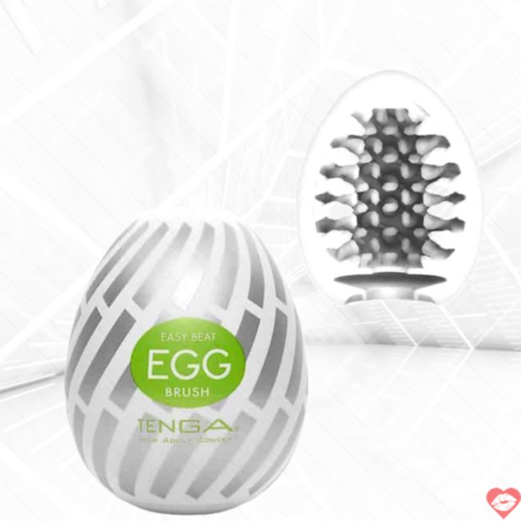 Tenga Egg Brush Trắng 6cm Siêu Mịn Thỏa Mãn