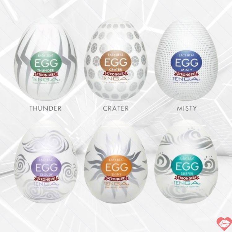 Bộ 6 Tenga Egg Hard-Boiled TPE đa dạng