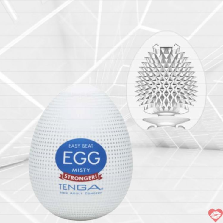 Tenga Egg Hard-Boiled Misty Trắng Boiled