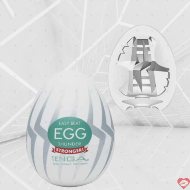 Tenga Egg Hard-Boiled Thunder Trứng Sét Trắng