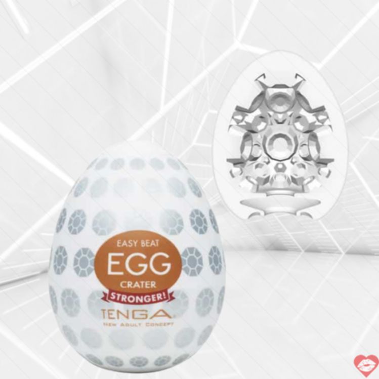 Tenga Egg Hard-Boiled Crater Trứng Bay Cup Trắng Siêu Mạnh