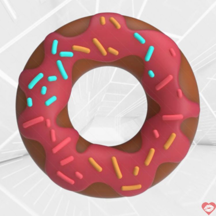 Pretty Love Berry Vòng Donut Hồng Siêu Mềm Kéo Dài
