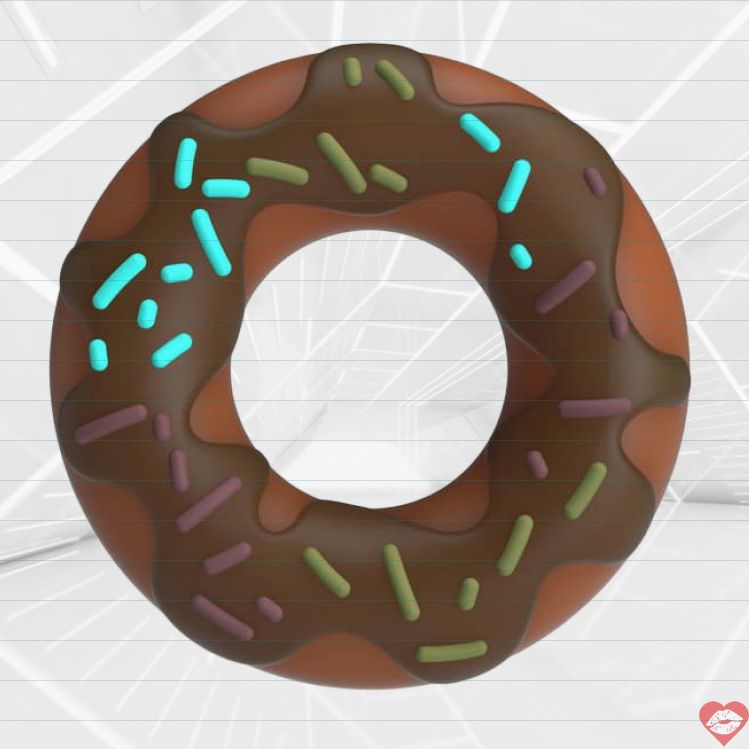 Vòng Đeo Dương Vật Pretty Love Choco Hình Bánh Donut Siêu Mềm