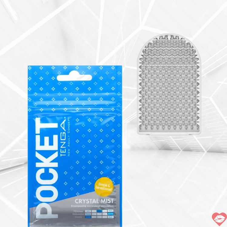Tenga Pocket Crystal Mist Masturbator Xanh Siêu Nhỏ
