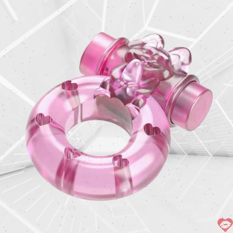 Baile Bunny ring hồng rung kéo giãn 1.8cm