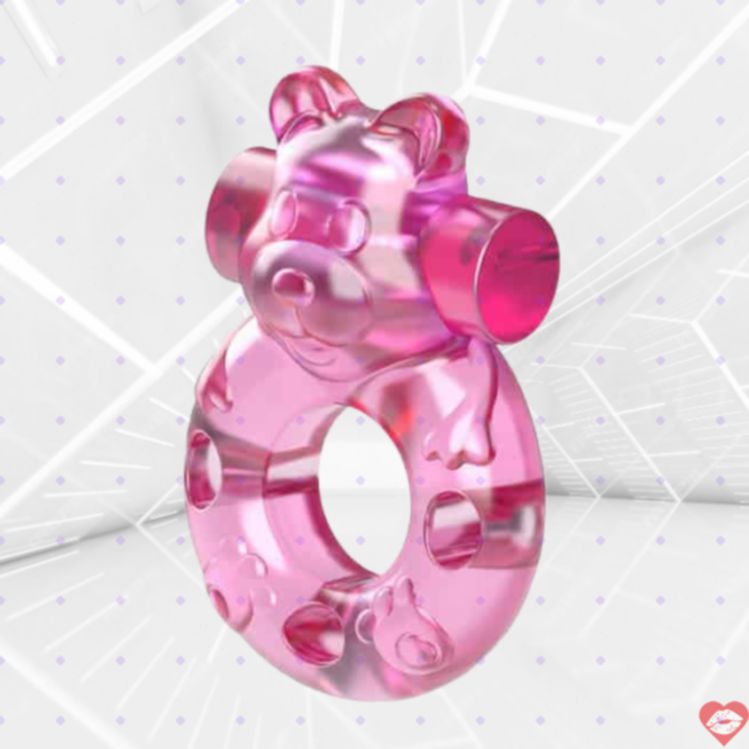 Vibro Ring Baile Gấu Hồng Siêu Mạnh Cứng