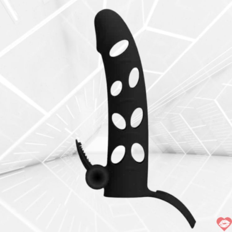 Pretty Love Nasadka Rung Kích Thích - Siêu Mềm 15cm Đen Huyền Bí