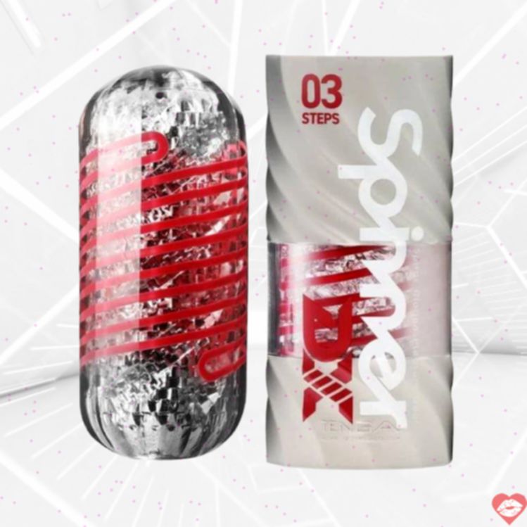 Tenga Spinner DX 03 Đỏ Xoay 3 Cấp Siêu Thực Tế 