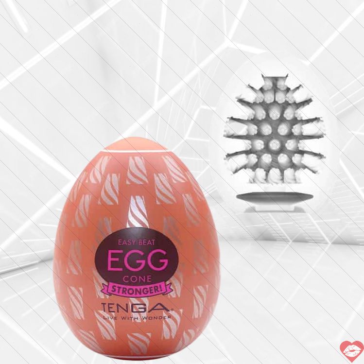 Tenga Egg Hard-Boiled Cone Trứng Trắng 7cm Siêu Bo