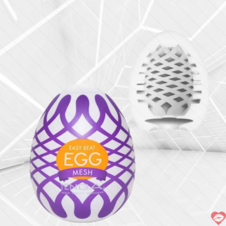 Tenga Egg Mesh Trắng Nhỏ Kích Thích Mạnh Mẽ 