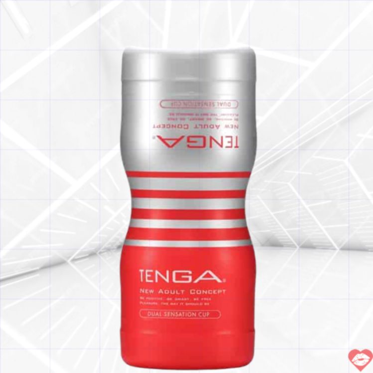 Tenga Dual Sensation Cup Đỏ 2 Lỗ Siêu Thú Vị