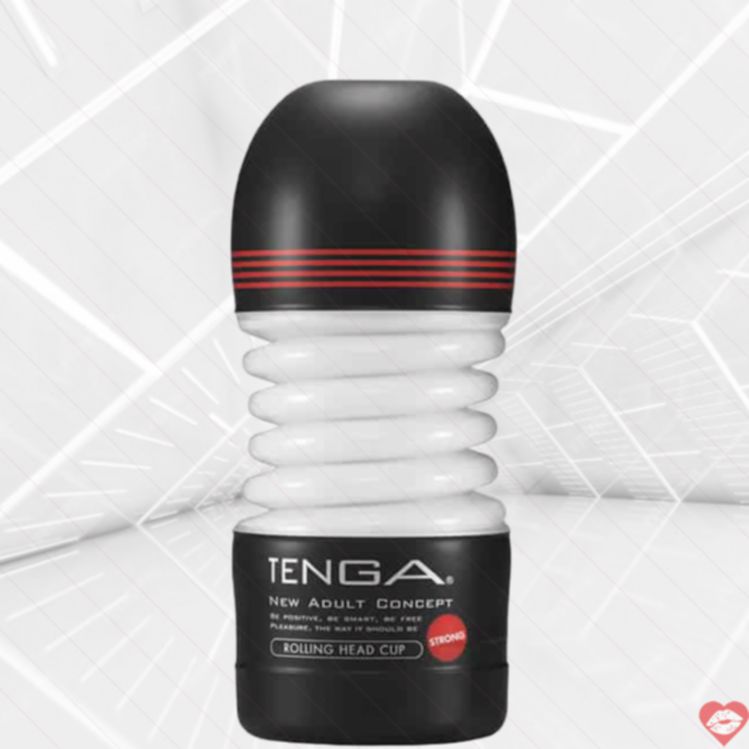 Tenga Rolling Head Cup Strong Đen 15.5cm Siêu Mạnh