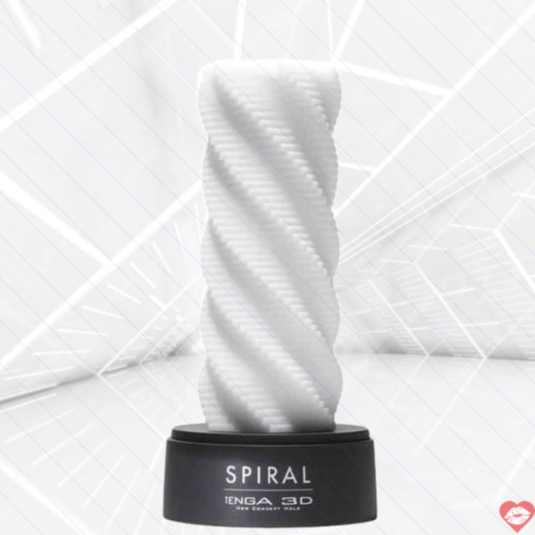 Tenga 3D Spiral Trắng Masturbator Xoắn Ốc 