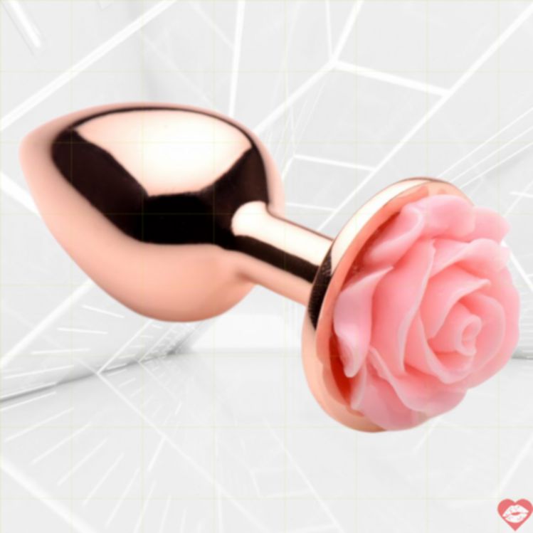 Booty Sparks Pink Rose Gold Plug Nhôm Sang Trọng