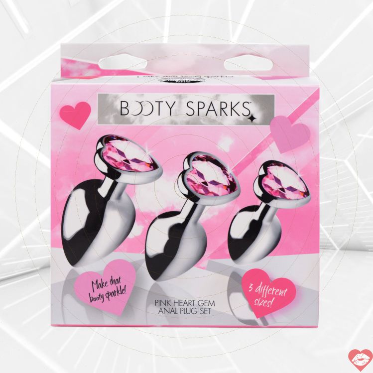 Booty Sparks Gem Anal Plug Set Đá Quý 3 Miếng