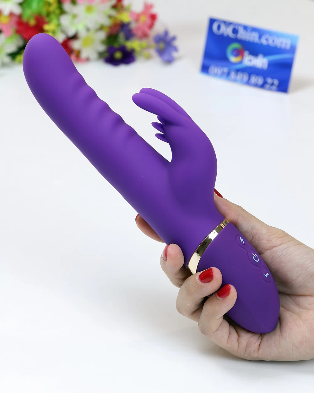 Loving World Paladin máy massage điểm G rung xoay thụt tỏa nhiệt sạc pin 