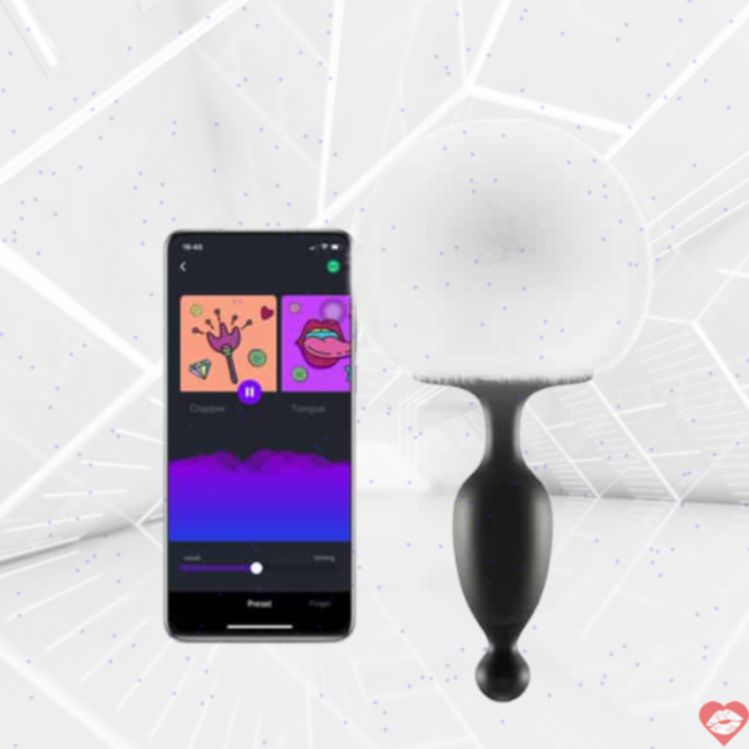 Magic Motion Bunny plug anal rung lông thỏ đen trắng