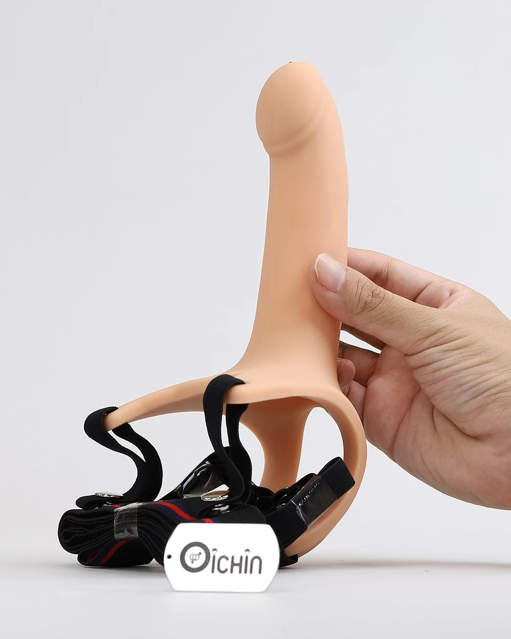 Hollow Strap-On silicone mềm mịn tăng kích thước rỗng ruột 